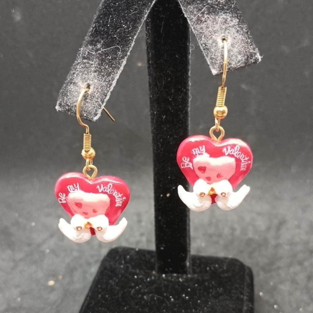 Red Heart 'Be My Valentine' Earrings